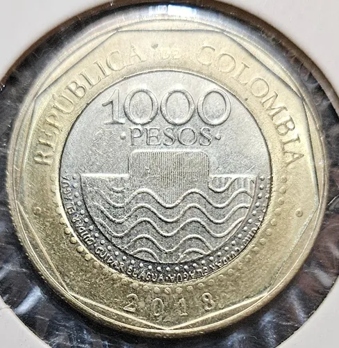 Moneda Error 1000 Pesos 2018 Cachucha Unc