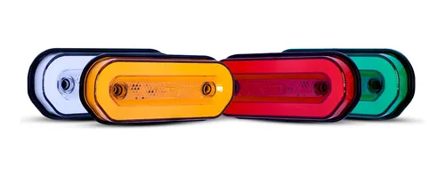 comprar 6 Luz De Posição Lateral Led Oval Ologo Caminhão Carreta Baú