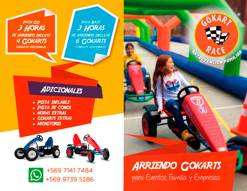 Arriendo Gokarts Pista Inflable Eventos Cumpleaños