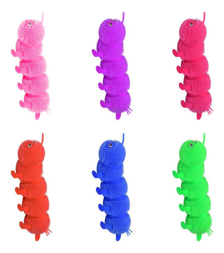 Yoyo Luces Squishy Juguete Fiesta Bolitron Gusano Cien Pies