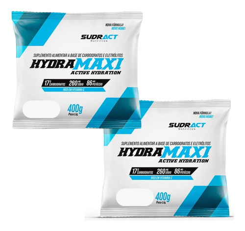 Repositor Isotônico Hydramaxi 2x Refil 400g Sudract 40 Doses