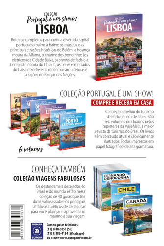 Portugal é um Show! - Lisboa, de Editora Europa. Editorial Editora Europa Ltda., capa mole em português, 2022