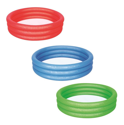 Pileta inflable redonda Bestway 3 Aros 51026 3 Aros de 1520mm x 300mm 282L roja bolsa