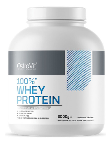 Proteina 100% Whey Protein 2000g 66 Sv Hazelnut  - Ostrovit