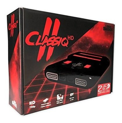 Old Skool Classiq 2 Hd 720p Twin Video Game System, Black/re