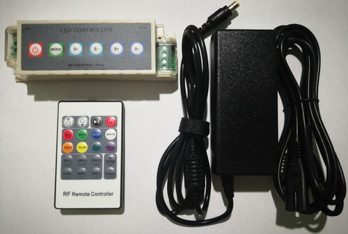 Controladora O Dimmer + Fuente De 5 Ampers Para Luces Led 