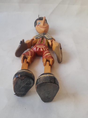 Boneco Pinochio Marionete - Madeira - Precisa Colocar Cordas (Usado)