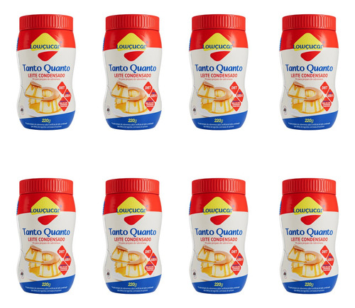 Leite Condensado Em Pó Dietético Lowçucar 220g - Kit Com 8