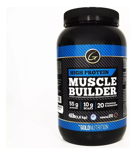 High Protein Muscle Builder Gold Nutrition Chocolate 4 Lbs.