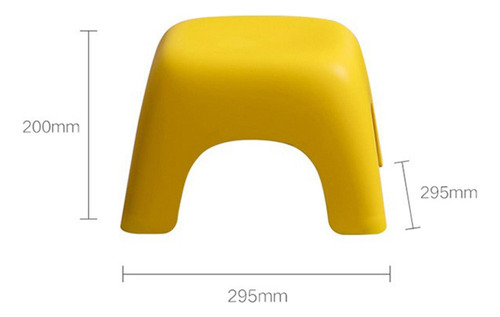 Nuevo Taburete Cuadrado Moderno Minimalista Amarillo