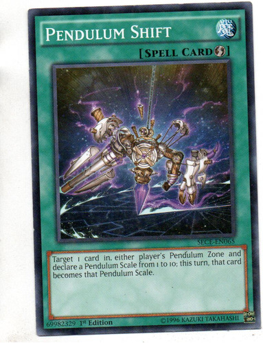 Pendulum Shift Carta Yugi Sece-en065 Common