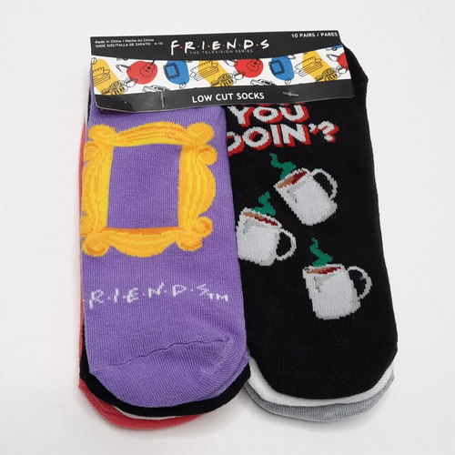  Friends Calcetines Corte Bajo Serie 10pz Talla 4-10