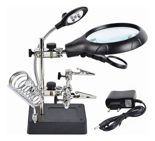 ** Lupa Con Base De Pinza De Luz Led For Soldar