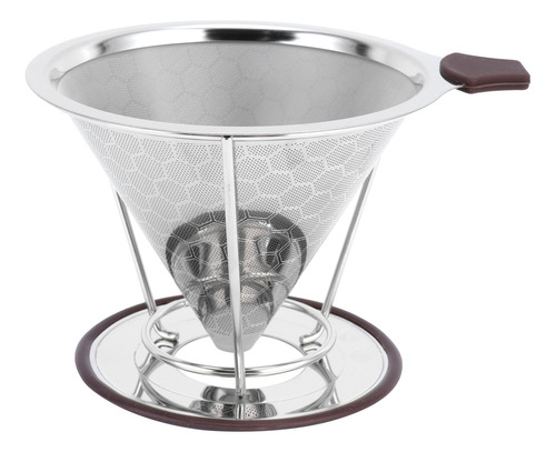 Embudo De Malla Con Soporte De Acero Inoxidable Para Filtro