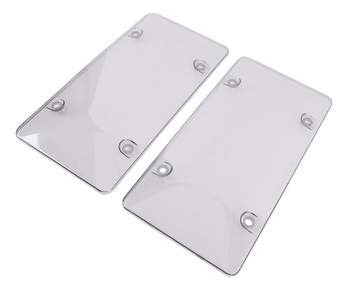 Capa Transparente Para Placa De Carro, Pacote Com 2