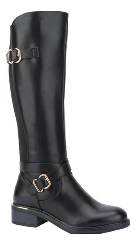 Bota Equitación Montar Hebilla Elástico Chamorro