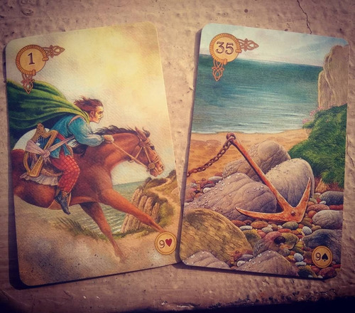 Imagem 3 de 5 de Celtic Lenormand - Baralho Cigano Importado Oficial Usgames