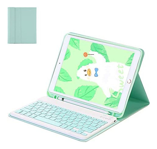 Funda Con Teclado Lrufodya / Para iPad Mini 4-5 / Mint