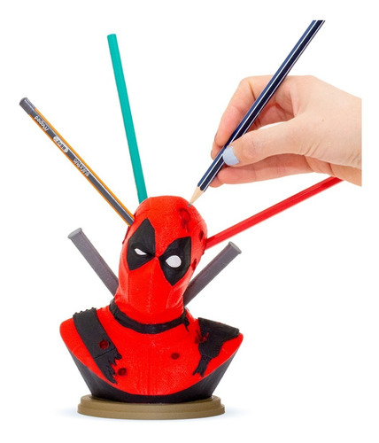 Imagen 5 de 5 de Deadpool Lapicero Figura Impresa En 3d Excelente Calidad