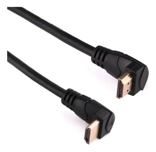 Cabo Hdmi 2.0 4k 19+1p Ultra Hd Gold 90º 30awg 70cm