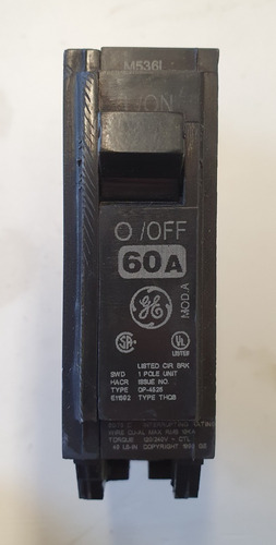 Imagen 2 de 6 de Pastilla Termomagnética General Electric Thqb 1160