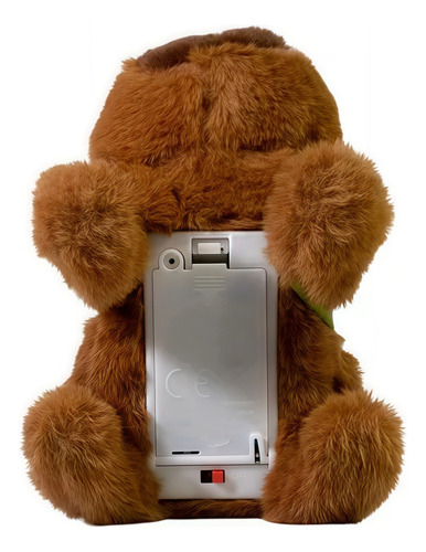 Boneca Capivara De Pelúcia Elétrica Com Mochila, 2 Peças