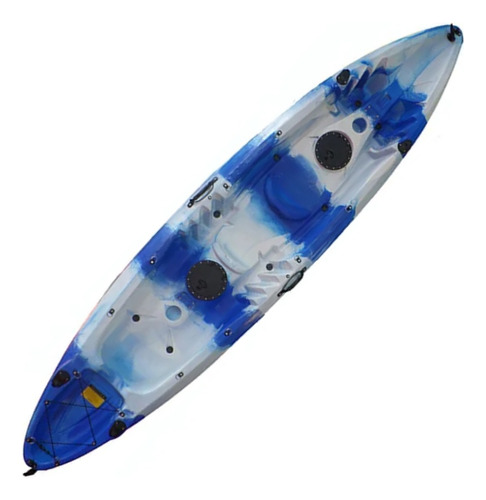 Kayak Triplo 2 Adultos + 1 Niño Color Azul/blanco