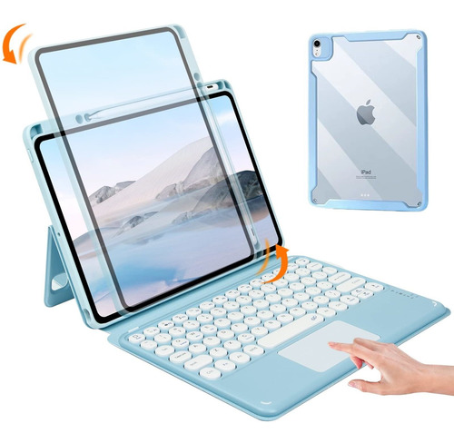 Funda Para Teclado iPad Soporte Lapiz Carcasa Trasera