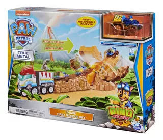 Paw Patrol Pista De Dino Rescue -chase True Metal Bunny Toys