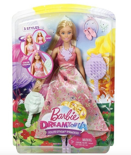 Barbie Dreamtopia Color Stylin Muñeca De Princesa