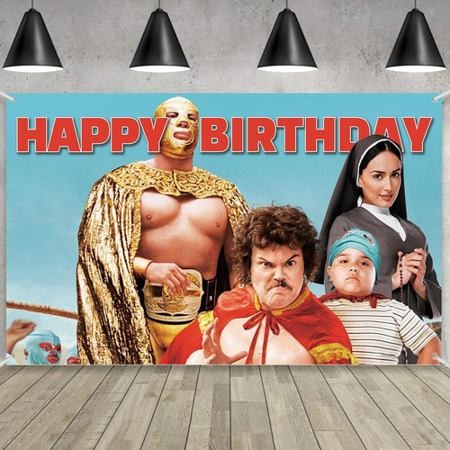 Decoraciones De Fiesta De Nacho Libre, Fondo Grande De 5 X 3