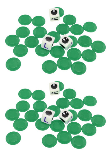 Q Juego De 2 Dados Con Letras, Juego Central Izquierdo Y