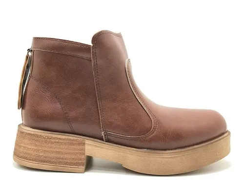 Bota Botineta Baja Mujer Dama Ca a Baja Con Taco Moda Mh 14