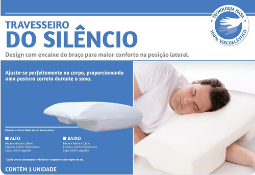 Travesseiro Anti Ronco Travesseiro Silêncio Alto Perfetto