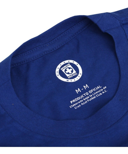 Imagen 5 de 7 de Playera Oficial Cruz Azul Logo Máquina Adulto Prod. Original