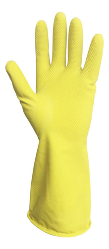 Guantes De Látex Slim / Caucho Fino Amarillo Talla M Nobre