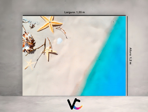 Fondo fotográfico 1.55 X 1.20 - Paisaje tropical Mar 08