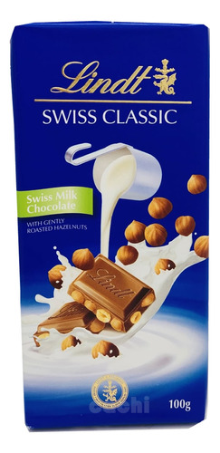 Chocolate Lindt Swiss Classic Leche Con Avellanas 100gr