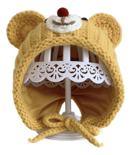 Gorro De Lana Para Bebé, Gorro De Punto Con Forma De Oso Con