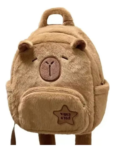 Camexuny Bonita Mochila De Peluche Para Muñecas Capibara, Mochila De