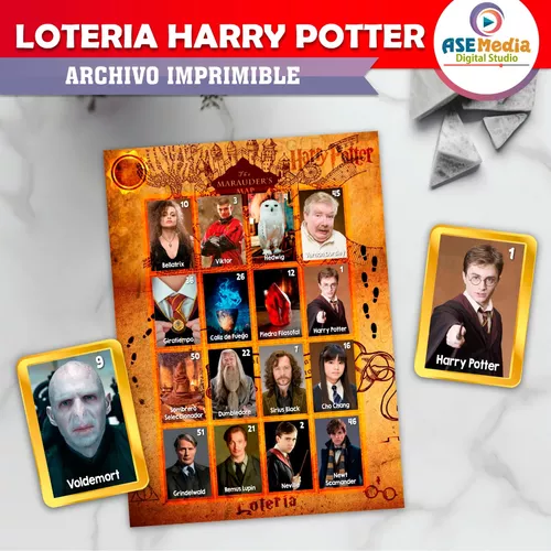 Harry Potter Juego - Loteria Para Imprimir