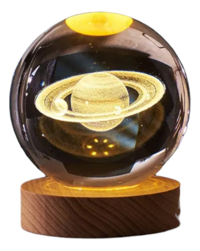 Lámpara Esfera De Cristal 8cm Edición Espacial 