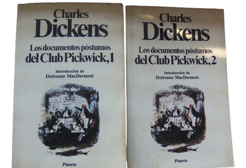 Documentos Postumos Club Pickwick Charles Dickens 2 Tomos