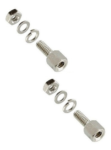 Tornillo Rs232 Para Fijación De Conector Serial  X 2