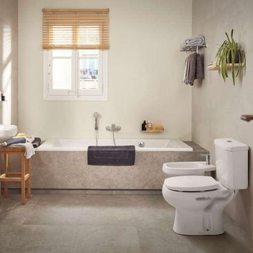 Inodoro Con Mochila Bidet Roca Monaco Baño Completo 3c