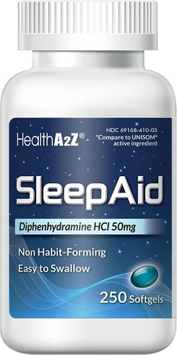Healtha2z Sleep Aid, Difenhidramina Hcl 50 Mg
