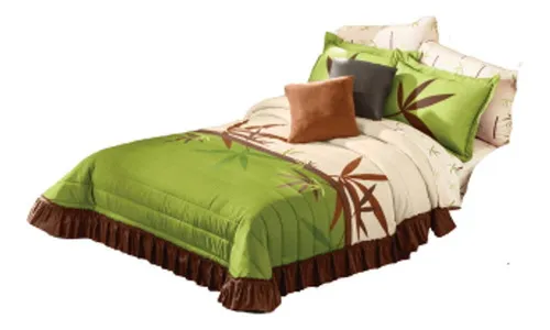 comprar Colcha Matrimonial Sencilla Bambu Microfibra Colchas Concord Color Verde