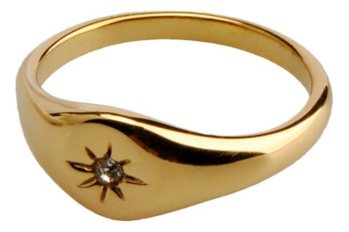 Anillo Estrella De Ocho Puntas De Acero Inoxidable