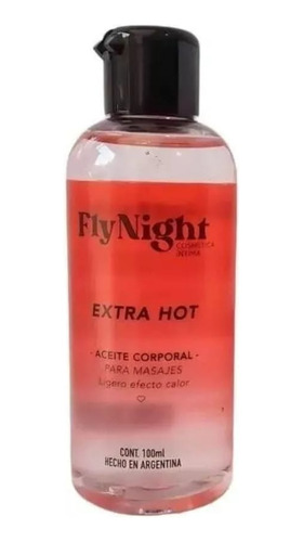  Aceite Calor Masajes Fly Night Body Oil Ultra Hot 100 Ml