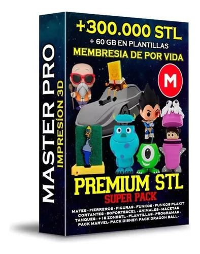 Pack Stl Premium - De Por Vida, Actualizable  